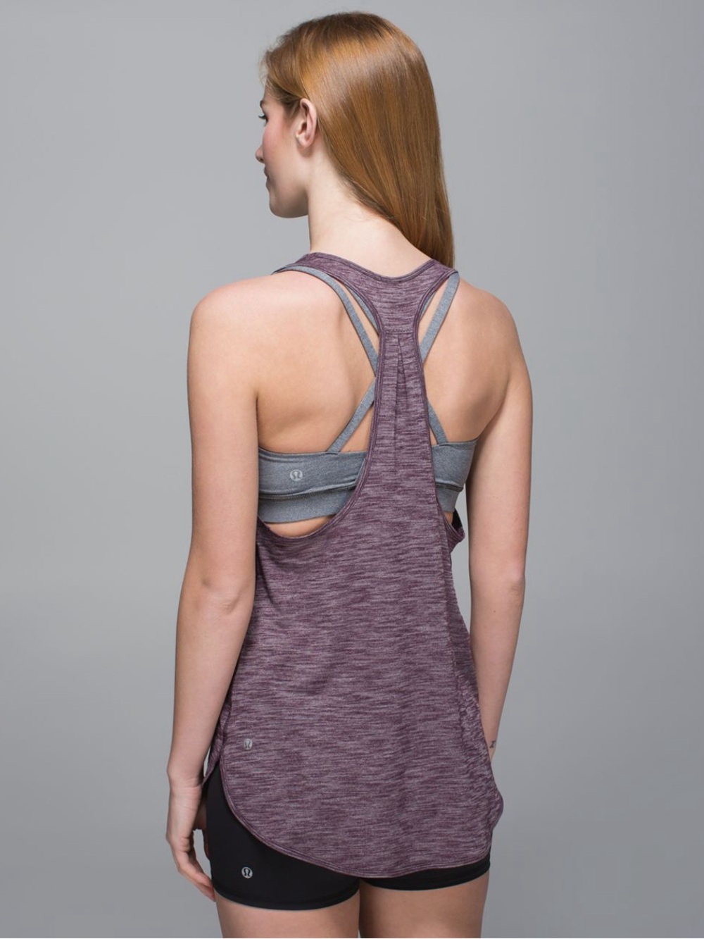 LULULEMON 105 F Singlet in Heathered Black Cherry First Release Sz. 4
